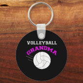 Volleyball Grandma Support Sleutelhanger (Voorkant)