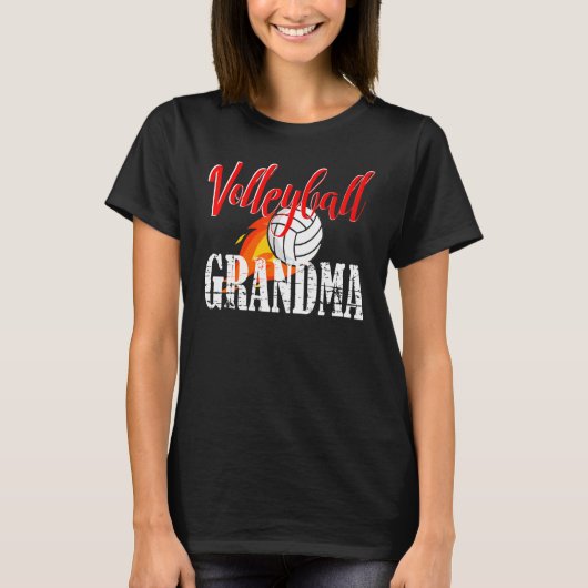 Volleyball Grandma Volleyball T-shirt (Voorkant)