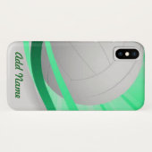 Volleyball Green past zich aan Case-Mate iPhone Case (Achterkant (horizontaal))