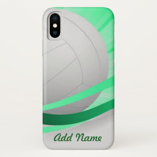 Volleyball Green past zich aan Case-Mate iPhone Case (Achterkant)