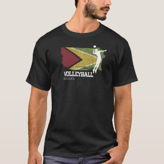 Volleyball Guyana Vlag meisjes Volleyball Vrouwen T-shirt