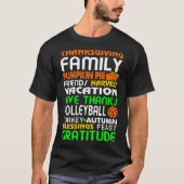 Volleyball Halloween kerstcadeau-shirt T-shirt (Voorkant)