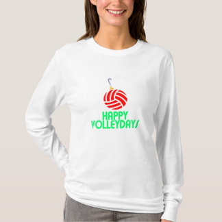 Volleyball Happy Volleydays Ornament T-shirt