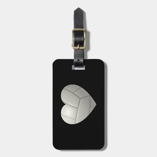 Volleyball Heart Bagagelabel (Voorkant verticaal)