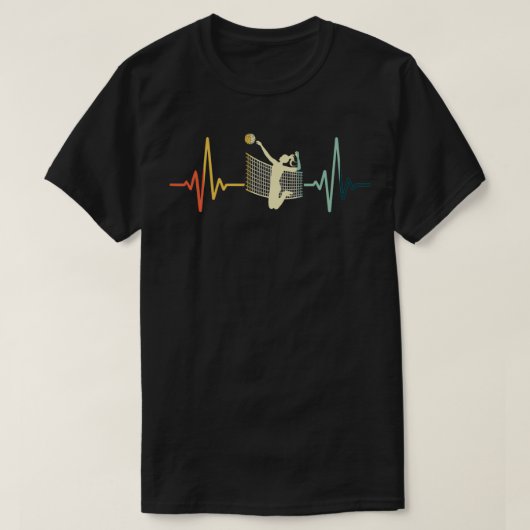 Volleyball Heartbeat  T-shirt (Design voorkant)