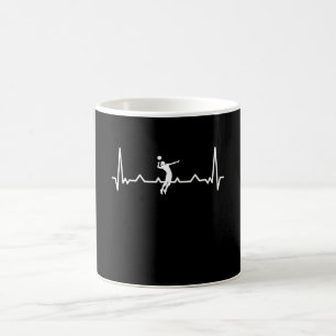 Volleyball Heartbeat - Volley ball Gift Koffiemok