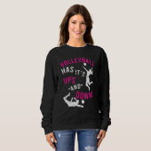 Volleyball heeft UPS en Downs Apparel Trui (Voorkant volledig)