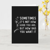 Volleyball Het is niet hoe goed Volleyball Player Kaart (Gele Bloem)