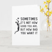 Volleyball Het is niet hoe goed Volleyball Team Gi Kaart (Gele Bloem)