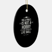 Volleyball hobby white keramisch ornament (Rechts)
