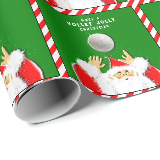 Volleyball Holiday Gift Cadeaupapier (Rol Hoek)