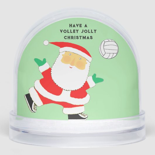 Volleyball Holiday Gift Sneeuwbol (Voorkant)