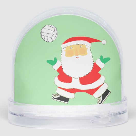 Volleyball Holiday Gift Sneeuwbol (Achterkant)