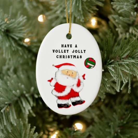 Volleyball Holiday Gifts Keramisch Ornament (Boom)