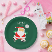 Volleyball Holiday Party Papieren Bordje (Feest)