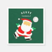 Volleyball Holiday Party Servet (Voorkant)