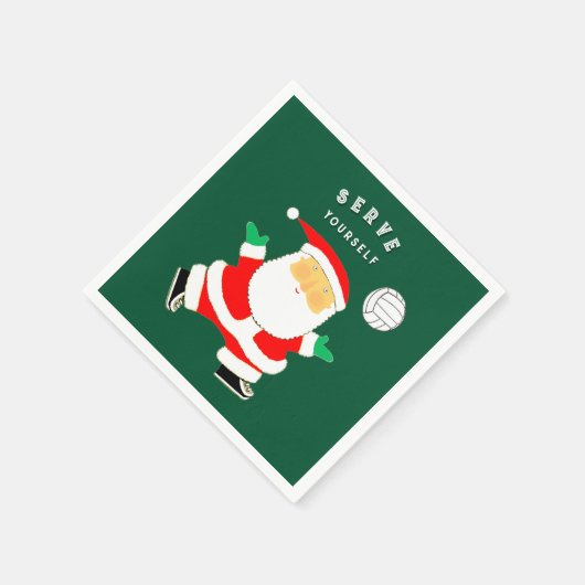 Volleyball Holiday Party Servet (Hoek)