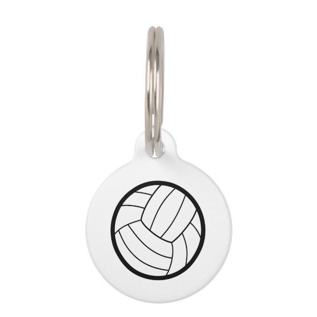 Volleyball Huisdierpenning (Voorkant)
