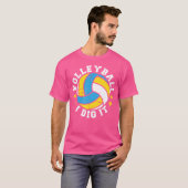 Volleyball I Dig het T-shirt (Voorkant volledig)