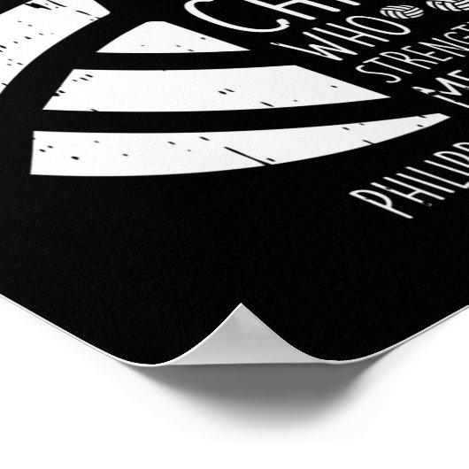 Volleyball i kan dingen doen die Bijbelse God Jezu Poster (Hoek)