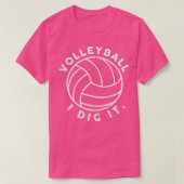 Volleyball ik dig het grappig t-shirt (Design voorkant)