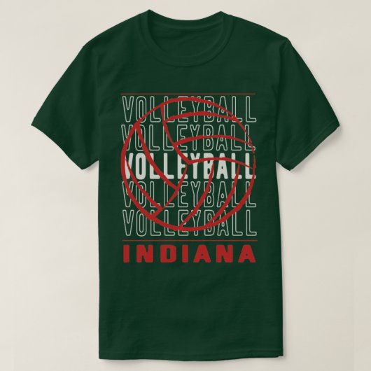 Volleyball Indiana T-shirt (Design voorkant)
