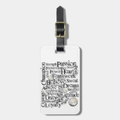 Volleyball Inspiration Bagagelabel (Voorkant verticaal)