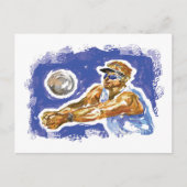 Volleyball instellen briefkaart (Voorkant)