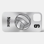 Volleyball iPhone 6 Hoesjes Jouw naam en NUMMER (Achterkant (horizontaal))