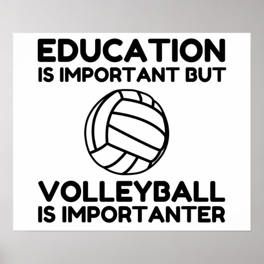 VOLLEYBALL IS BELANGRIJK POSTER (Voorkant)