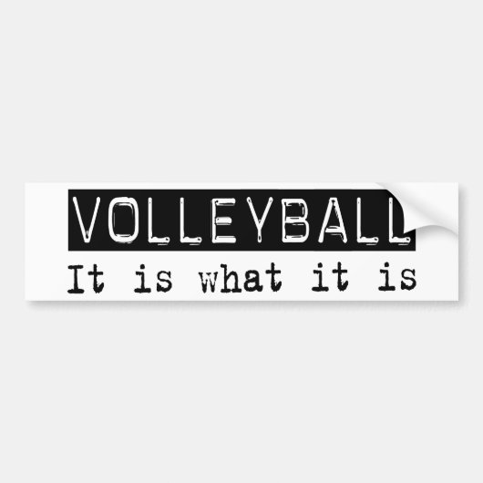 Volleyball is bumpersticker (Voorkant)