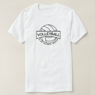 Volleyball is mijn favoriete seizoen t-shirt