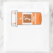 Volleyball Is My Drug Rechthoekige Sticker (Tas)