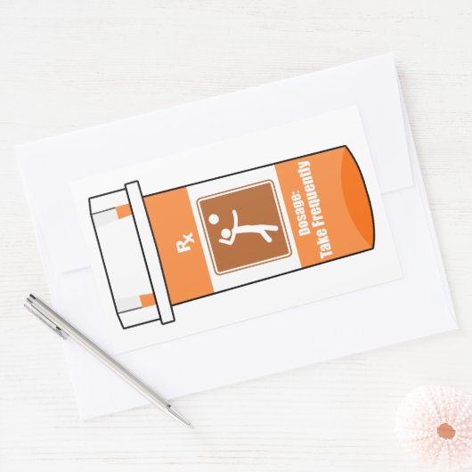 Volleyball Is My Drug Rechthoekige Sticker (Envelop)