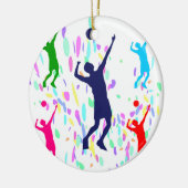 VOLLEYBALL KERAMISCH ORNAMENT (Links)