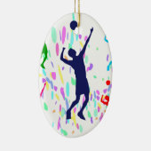 VOLLEYBALL KERAMISCH ORNAMENT (Rechts)
