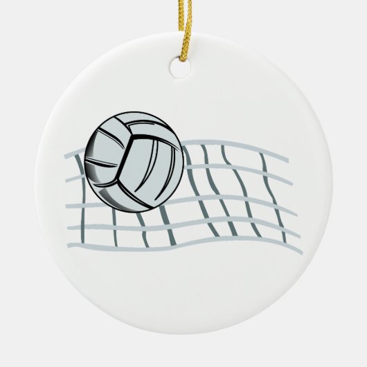 Volleyball Keramisch Ornament (Voorkant)