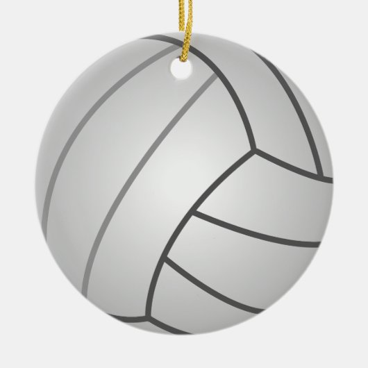 Volleyball Keramisch Ornament (Voorkant)