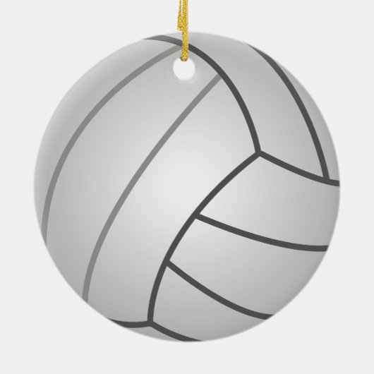 Volleyball Keramisch Ornament (Achterkant)