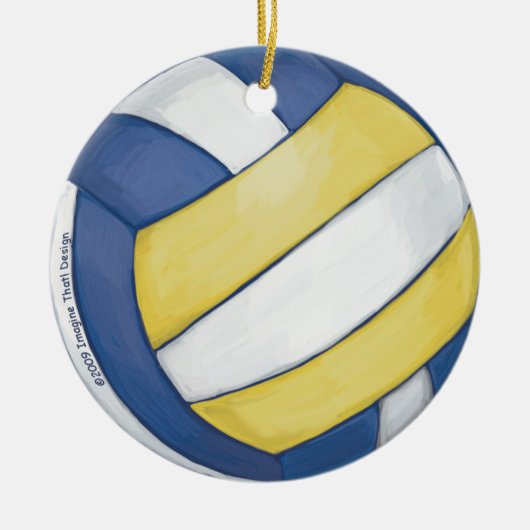Volleyball Keramisch Ornament (Voorkant)
