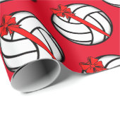 Volleyball Kerstbal Cadeaupapier (Rol Hoek)