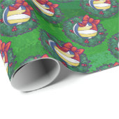 Volleyball Kerstbal Cadeaupapier (Rol Hoek)