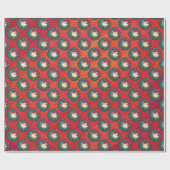 Volleyball Kerstbal Cadeaupapier (Vlak)