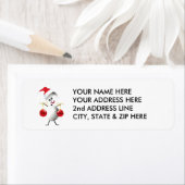 Volleyball Kerstbal Etiket (Insitu)