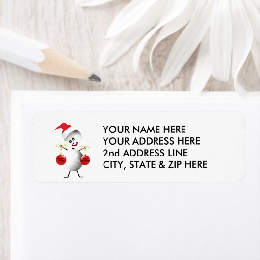 Volleyball Kerstbal Etiket (Insitu)