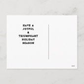 Volleyball Kerstbal Feestdagenkaart (Achterkant)