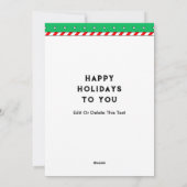 Volleyball Kerstbal Feestdagenkaart (Achterkant)