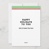 Volleyball Kerstbal Feestdagenkaart (Achterkant)