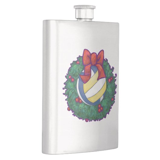 Volleyball Kerstbal Heupfles (Rechts)