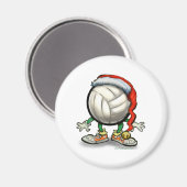 Volleyball Kerstbal Magneet (Voorkant / Achterkant)